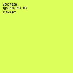 #DCFE58 - Canary Color Image