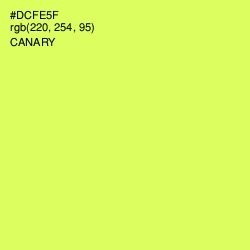 #DCFE5F - Canary Color Image
