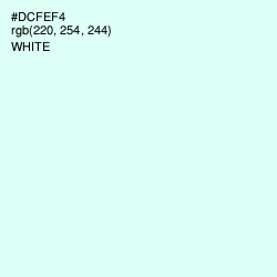 #DCFEF4 - White Ice Color Image