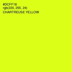 #DCFF18 - Chartreuse Yellow Color Image