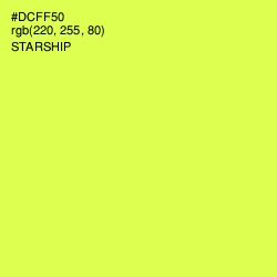 #DCFF50 - Starship Color Image