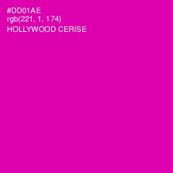 #DD01AE - Hollywood Cerise Color Image