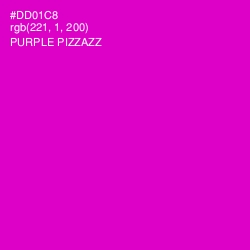 #DD01C8 - Purple Pizzazz Color Image