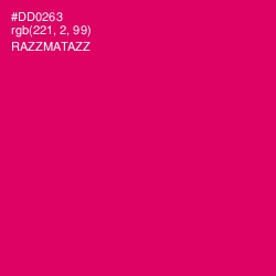 #DD0263 - Razzmatazz Color Image