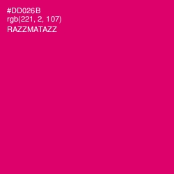 #DD026B - Razzmatazz Color Image