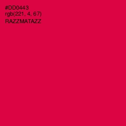 #DD0443 - Razzmatazz Color Image