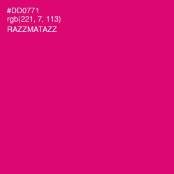 #DD0771 - Razzmatazz Color Image