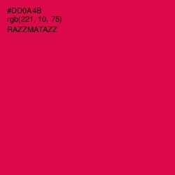 #DD0A4B - Razzmatazz Color Image