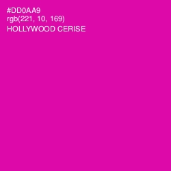 #DD0AA9 - Hollywood Cerise Color Image