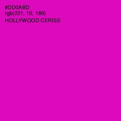 #DD0ABD - Hollywood Cerise Color Image