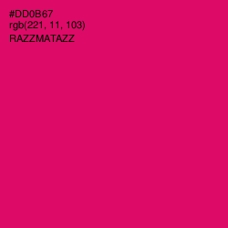 #DD0B67 - Razzmatazz Color Image