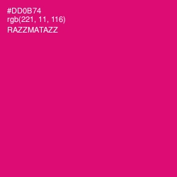 #DD0B74 - Razzmatazz Color Image