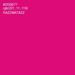#DD0B77 - Razzmatazz Color Image