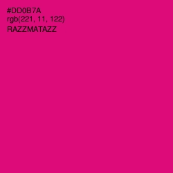 #DD0B7A - Razzmatazz Color Image