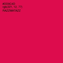 #DD0C4D - Razzmatazz Color Image