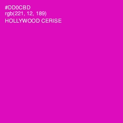 #DD0CBD - Hollywood Cerise Color Image
