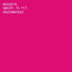 #DD0D75 - Razzmatazz Color Image