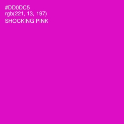 #DD0DC5 - Shocking Pink Color Image