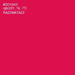 #DD104D - Razzmatazz Color Image