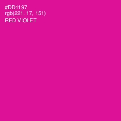 #DD1197 - Red Violet Color Image