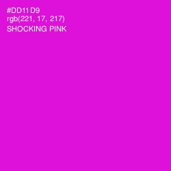 #DD11D9 - Shocking Pink Color Image