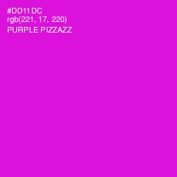 #DD11DC - Purple Pizzazz Color Image
