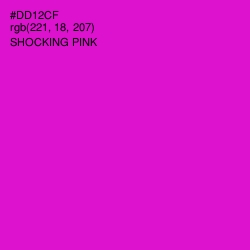 #DD12CF - Shocking Pink Color Image