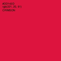 #DD143D - Crimson Color Image