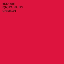 #DD143E - Crimson Color Image