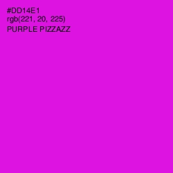 #DD14E1 - Purple Pizzazz Color Image