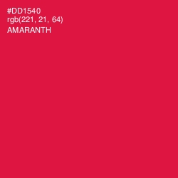 #DD1540 - Amaranth Color Image