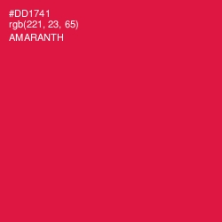 #DD1741 - Amaranth Color Image