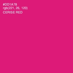 #DD1A78 - Cerise Red Color Image
