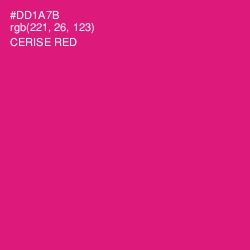 #DD1A7B - Cerise Red Color Image