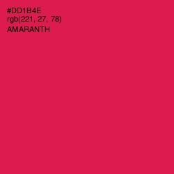 #DD1B4E - Amaranth Color Image
