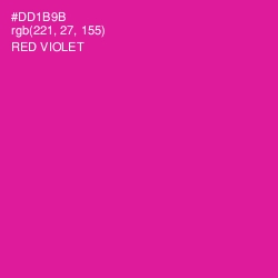 #DD1B9B - Red Violet Color Image