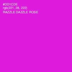 #DD1CDE - Razzle Dazzle Rose Color Image