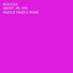 #DD1CE0 - Razzle Dazzle Rose Color Image