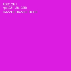 #DD1CE1 - Razzle Dazzle Rose Color Image