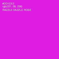 #DD1CE2 - Razzle Dazzle Rose Color Image