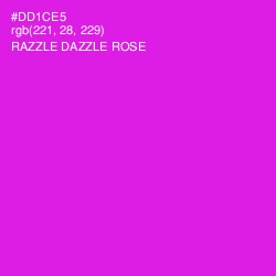 #DD1CE5 - Razzle Dazzle Rose Color Image