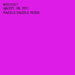 #DD1CE7 - Razzle Dazzle Rose Color Image