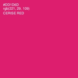 #DD1D6D - Cerise Red Color Image