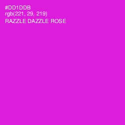 #DD1DDB - Razzle Dazzle Rose Color Image