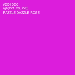 #DD1DDC - Razzle Dazzle Rose Color Image