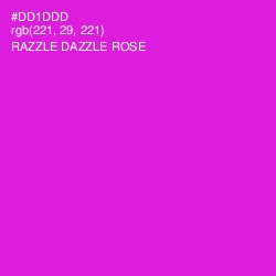 #DD1DDD - Razzle Dazzle Rose Color Image