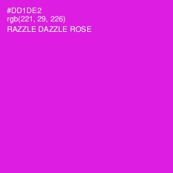 #DD1DE2 - Razzle Dazzle Rose Color Image