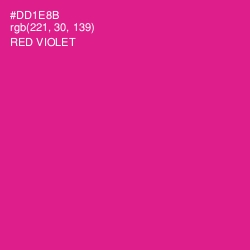 #DD1E8B - Red Violet Color Image