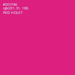 #DD1F80 - Red Violet Color Image