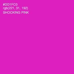 #DD1FC0 - Shocking Pink Color Image